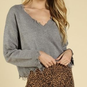 Wild Honey Cropped Sweater